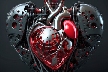 Mechanized heart in AI world isolated