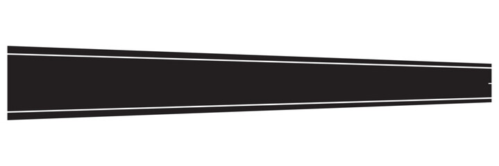 Obraz premium isolated winding road. Road shape. vector