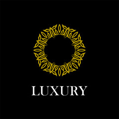 luxury mandala geometric logo template	