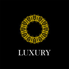 Fototapeta premium luxury mandala geometric logo template 