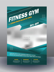 Gym fitness social media post template 