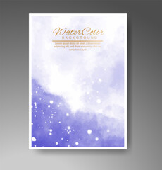 Fototapeta premium Cards with watercolor background. Design for your cover, date, postcard, banner, logo.