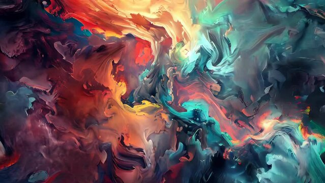 Abstract paint background. Digital art painting. Computer generated image.