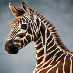 Poster portrait of a zebra © Sheno