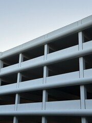 Modern parking garage exterior 