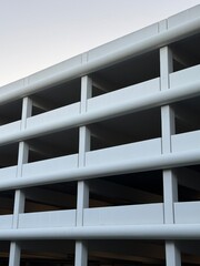 Modern parking garage exterior 