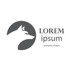 Illustration of the wolf head logo roaring