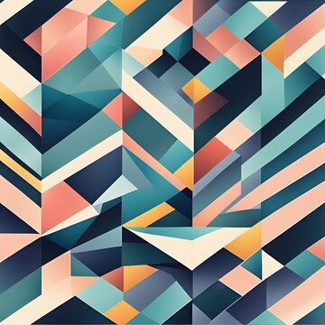 minimalist geometric illustration, Generative AI