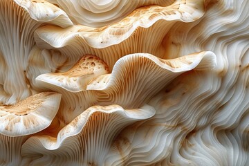 Waving mushroom texture background.