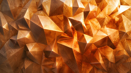 wood texture background resembling the formation of crystals, with geometric patterns and translucent elements creating a crystalline effect
