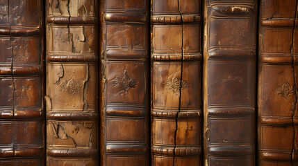 wood texture background resembling the texture of aged, leather-bound books, adding a touch of...