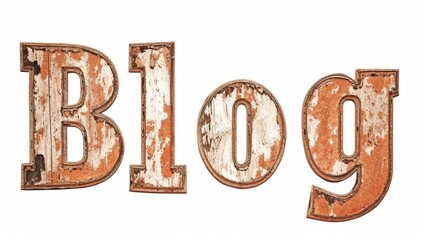 The word Blog created in Copperplate Calligraphy.