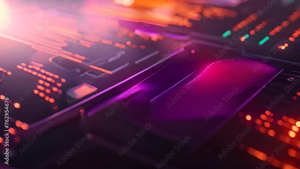 Poster fingerprint on computer screen generative ai