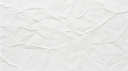 Crumpled White Paper Texture