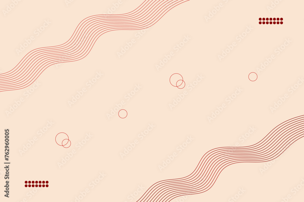 Fototapete red vector background polygonal withe label with white space for text and message artwork design