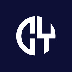 modern cy circle logo design