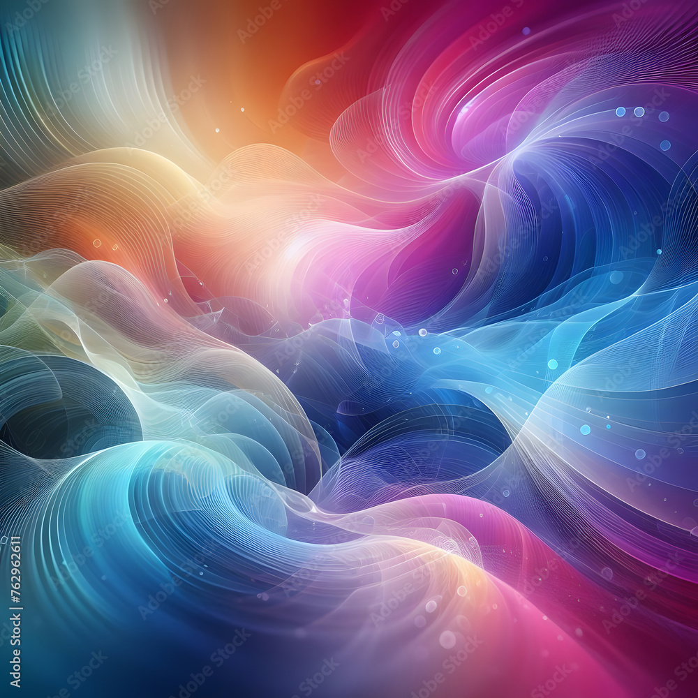 Poster abstract blurred background with pastel colors, abstract background for your design generative by ai