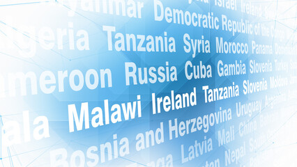 Obraz premium News breaking news about diverse countries of world and their connected lines of travel and exploration