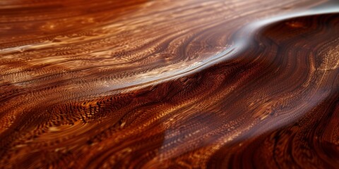 A wooden surface with a wave-like pattern