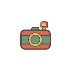 Camera Retro Vintage Icon Design