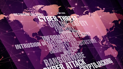 Security in cyberspace mapping world cyber threats and safeguarding data in digital age
