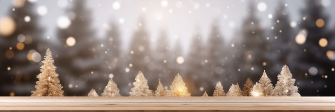 christmas background with bokeh,banner
