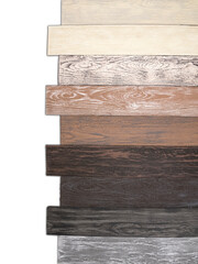 Vinyl flooring with wooden planks embossed imitation
