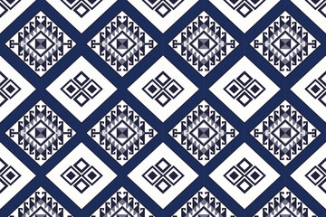 Geometric ethnic pattern seamless design for background or wallpaper.