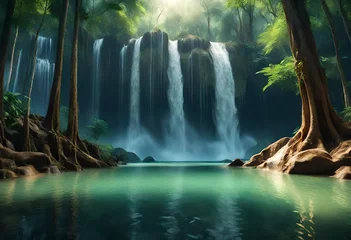  waterfall in the forest © Areeba