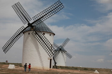 windmill in the village campos de criptana