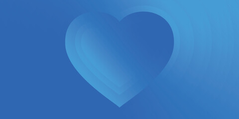 父の日　青　ハート　行事　背景	