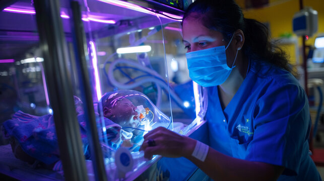 A surgeon doctor performing a precise procedure in a well-lit operation theater, surrounded by medical equipment and attentive staff.