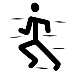 sprinter athlete icon