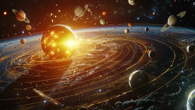 space station in space