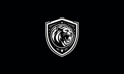 roaring puma shield | roaring tiger shield | roaring leopard shield | roaring panther shield  - obrazy, fototapety, plakaty
