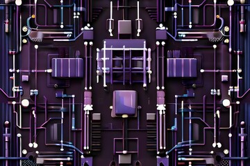 Purple Wallpaper, Realistic, HD - Generative AI