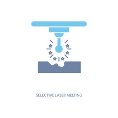 selective laser melting concept line icon. Simple element illustration. selective laser melting concept outline symbol design.