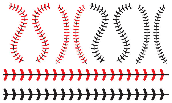 baseball stitch.  vector illustration .EPS 10