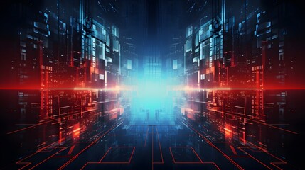 
Vector Abstract futuristic technology background concept, Illustration high digital