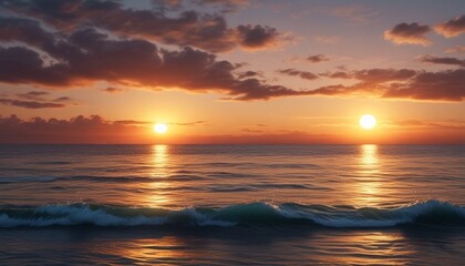Golden Hour Glow: Water Reflections and the Sea's Tranquility