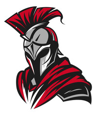 Spartan gamer logo. Vector design, brand, mascot.