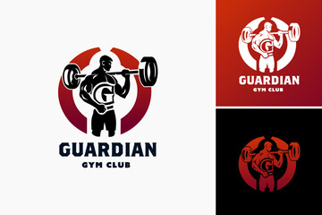 Guardian Gym Club Logo Template represents protection and strength, tailored for fitness and martial arts clubs.