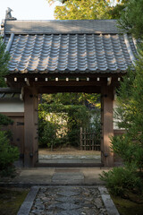 Traditional Japanese temple gate