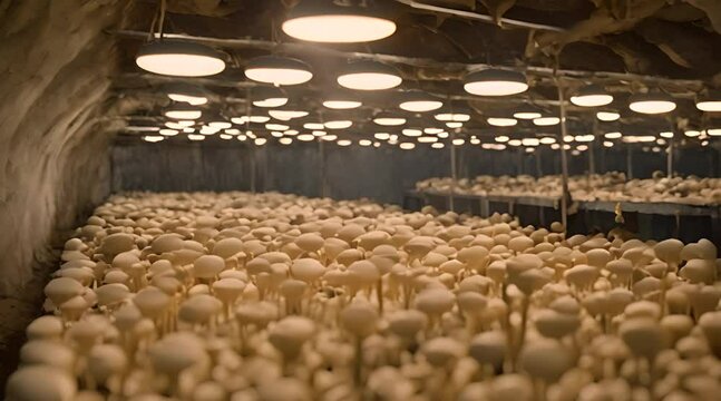 From the Ground Up, A Button Mushroom's Journey to Sunlight