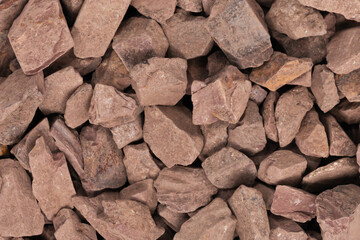 crushed stone crumb background texture close-up. rubble in a heap. natural decorative primer for...