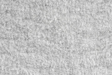 White fur texture background closeup