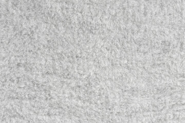 White fur texture background closeup
