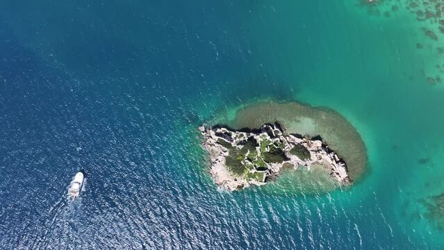 Kalekoy and Kekova Island Beach, Kaputas Beach Drone Video, Kaş Antalya, Turkiye (Turkey)