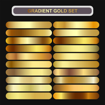 swatches of cool gold gradations