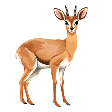 Dik-Dik Antelope Clipart clipart isolated on white background